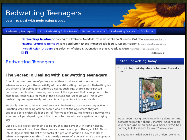 www.bedwettingteenagers.info