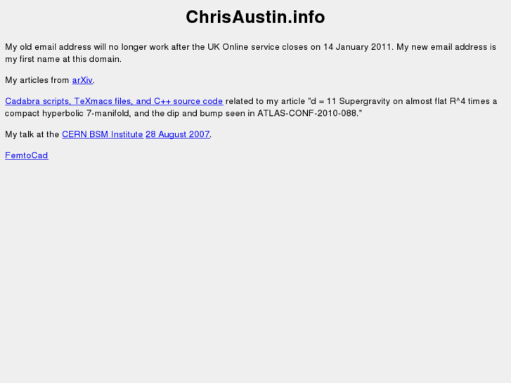 www.chrisaustin.info