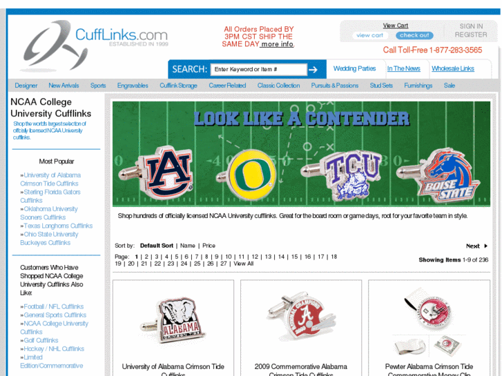 www.collegecufflinks.com