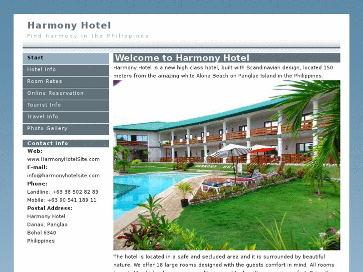 www.harmonyhotelsite.com