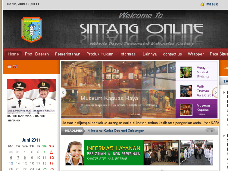 www.sintang.go.id