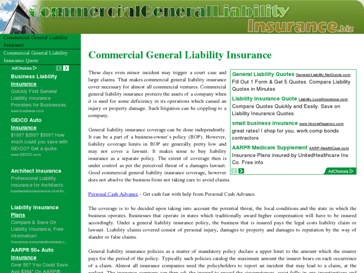 www.commercialgeneralliabilityinsurance.biz