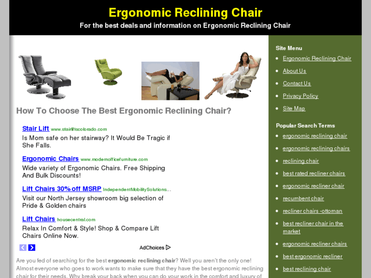 www.ergonomicrecliningchair.com