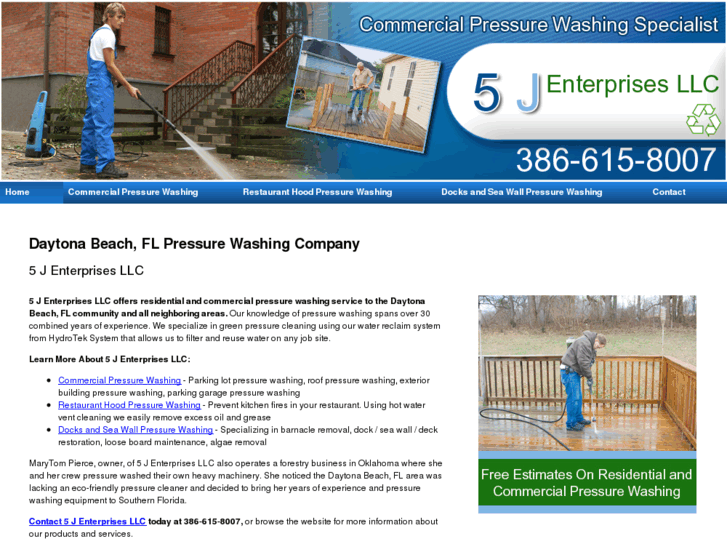 www.5jcommercialpressurewashing.com