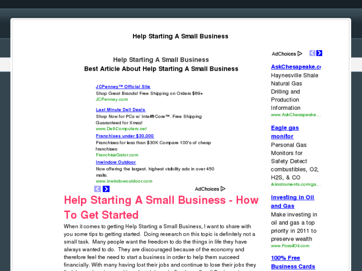 www.helpstartingasmallbusiness.com