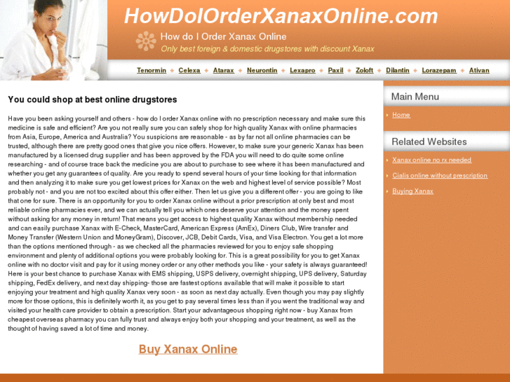 www.howdoiorderxanaxonline.com