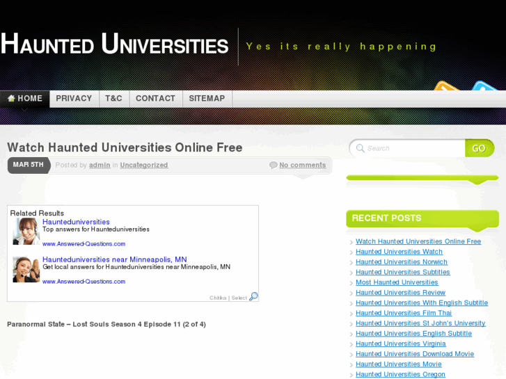 www.haunteduniversities.info