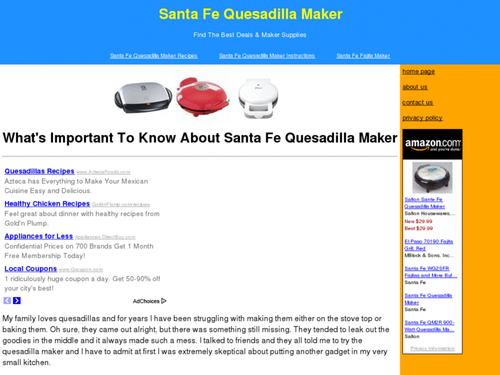 www.santafequesadillamaker.com