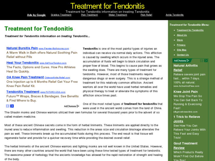 www.treatment-for-tendonitis.com