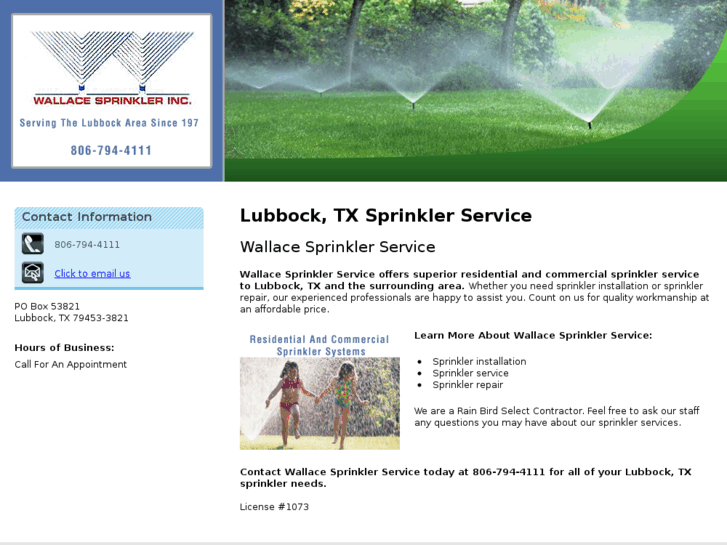 www.wallacesprinklers.com