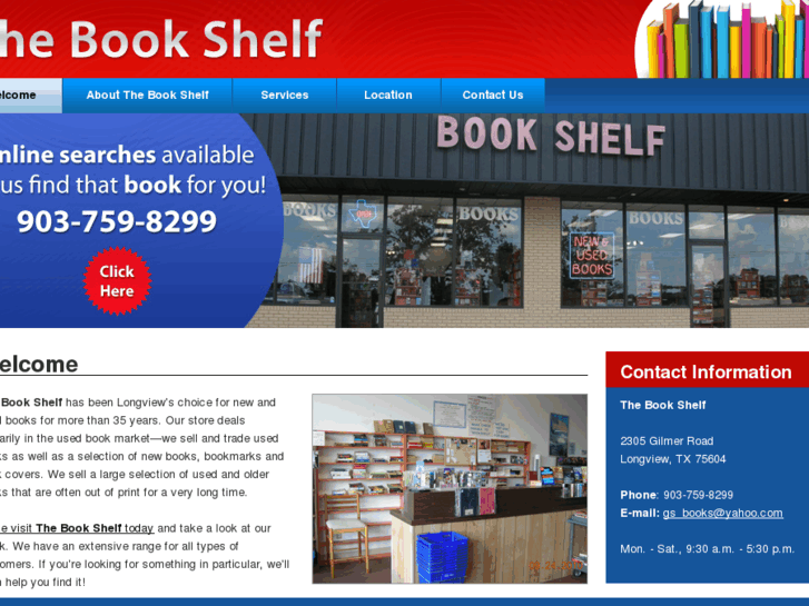 www.bookshelflongviewtexas.com