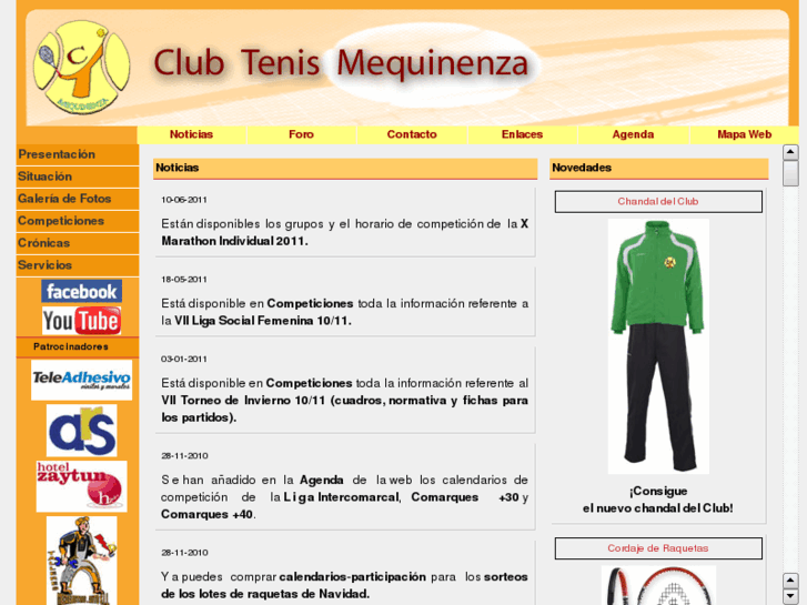 www.clubtenismequinenza.es