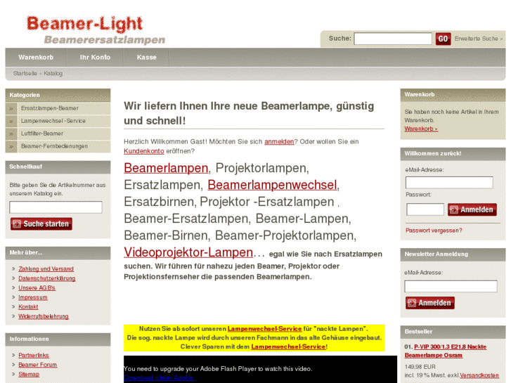 www.ersatzlampe-beamer.de