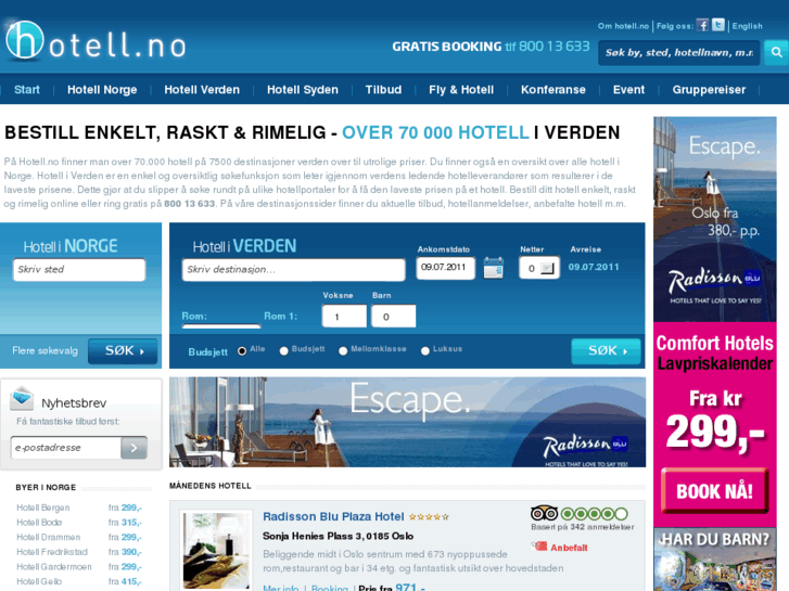 www.hotell.no