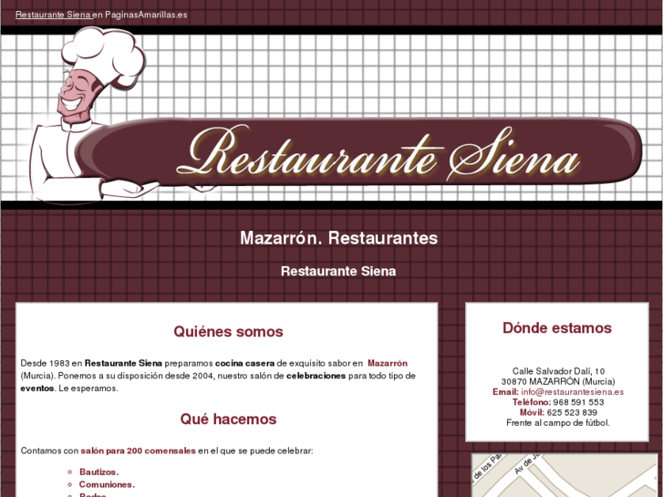 www.restaurantesiena.es