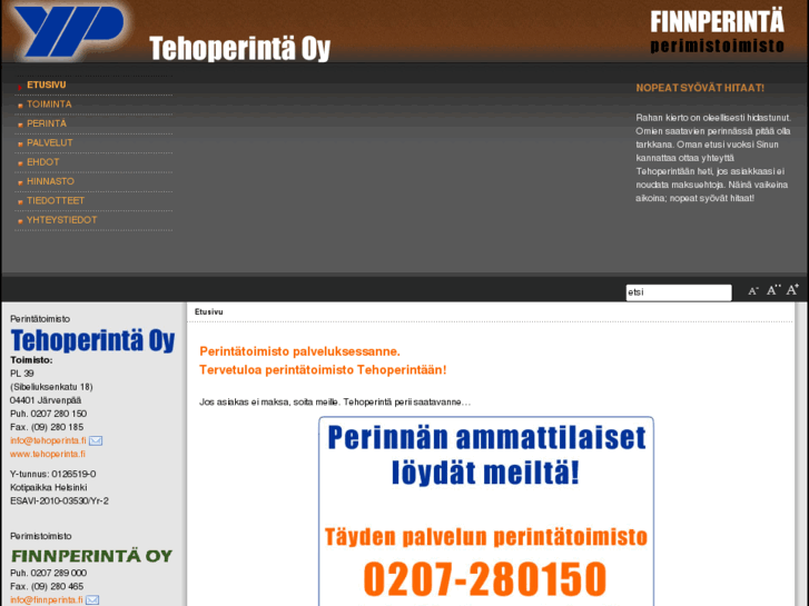 www.tehoperinta.fi