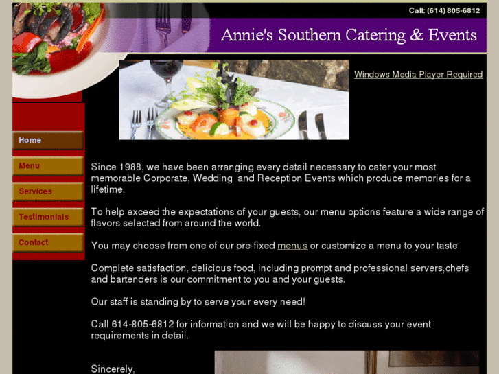 www.anniessoutherncatering.biz