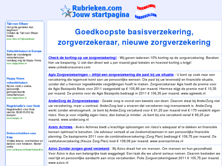 www.basisverzekering-zorgverzekering.com