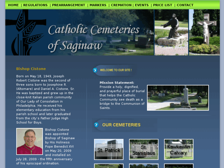 www.catholiccemeteriessaginaw.com