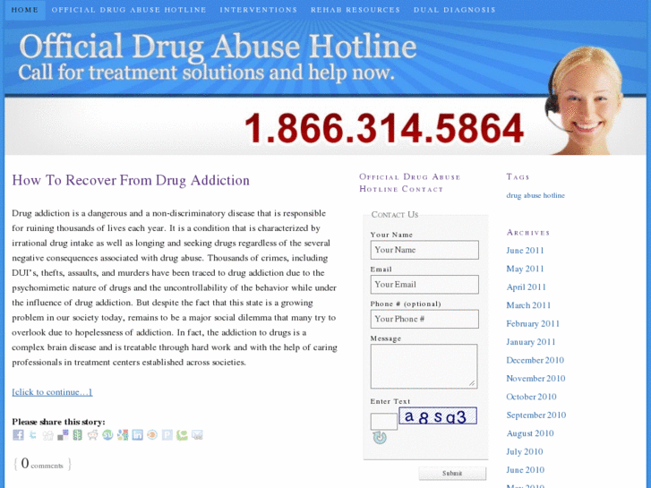 www.officialdrugabusehotline.com