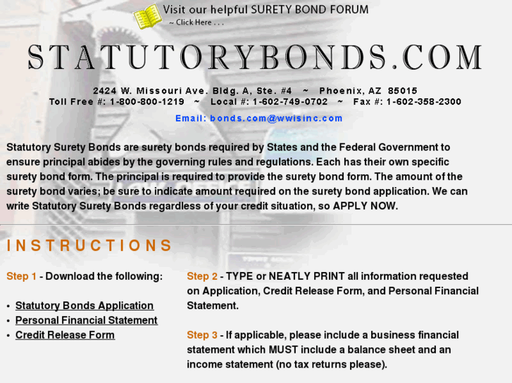 www.statutorybonds.com