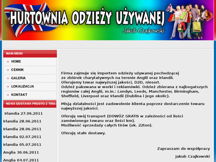 www.hurtowniaodziezyuzywanej.info