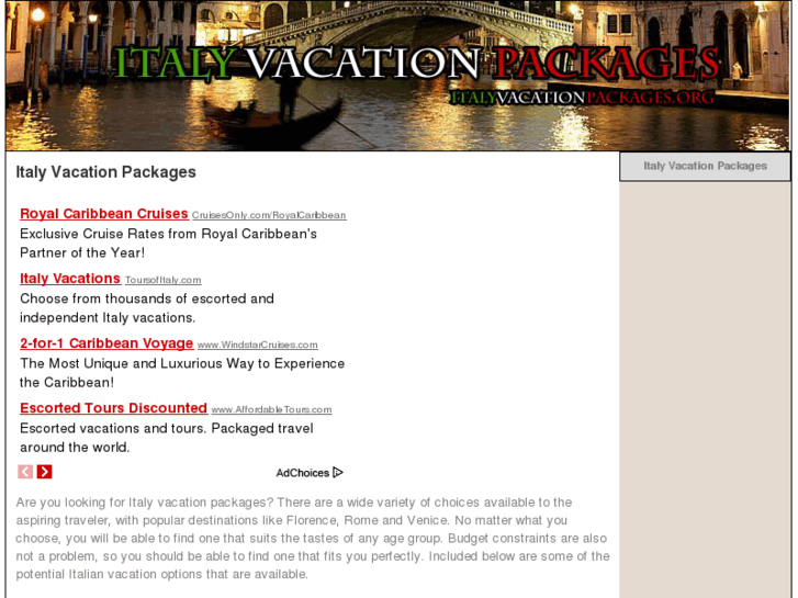 www.italyvacationpackages.org