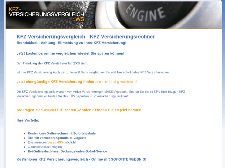 www.kfz-versicherungsvergleich.ws