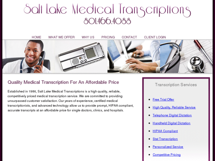 www.saltlakemedicaltranscriptions.com