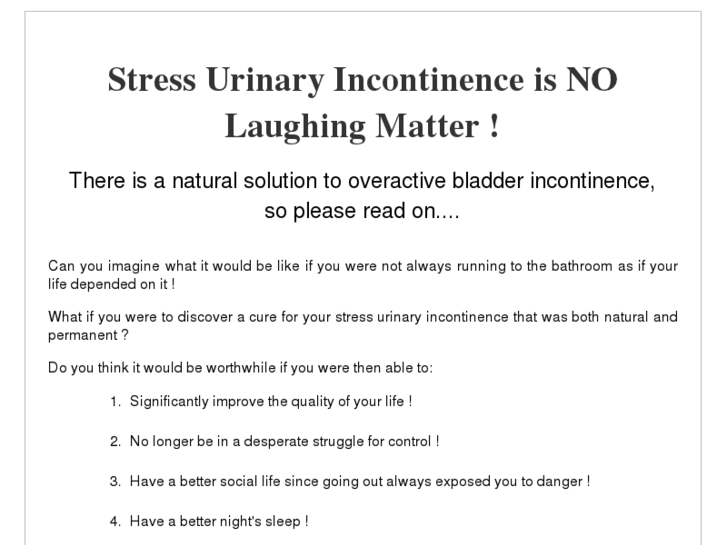 www.stressurinaryincontinenceinfo.com