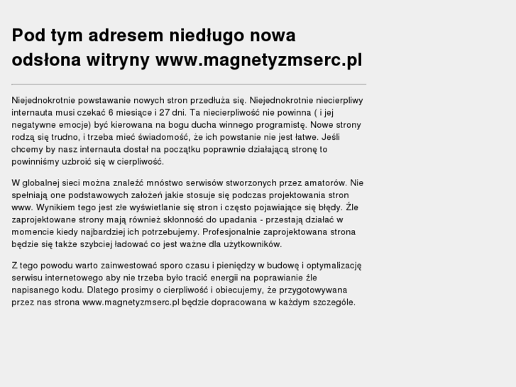 www.magnetyzmserc.pl