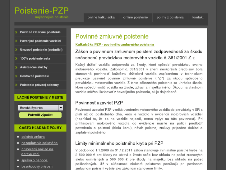 www.poistenie-pzp.sk