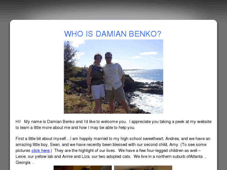 www.whoisdamianbenko.com