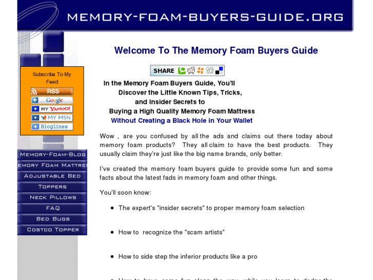 www.memory-foam-buyers-guide.org