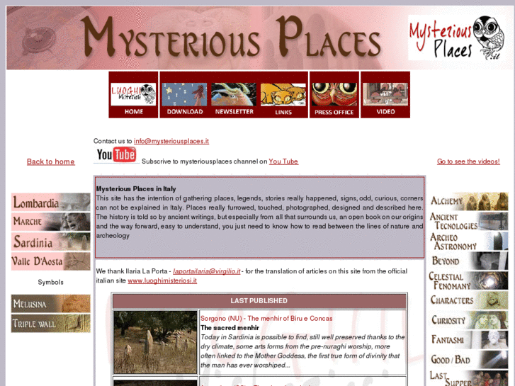 www.mysteriousplaces.it