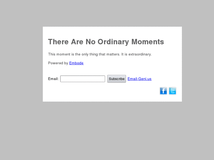 www.therearenoordinarymoments.com