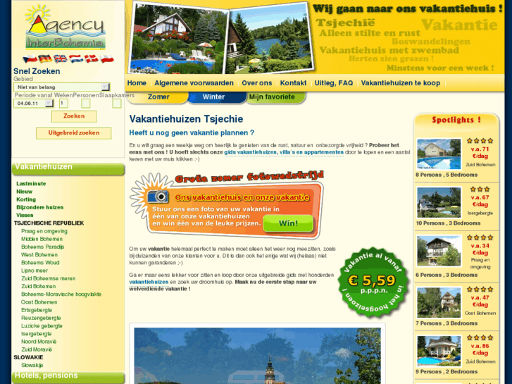 www.vakantie-huizen-tsjechie.nl