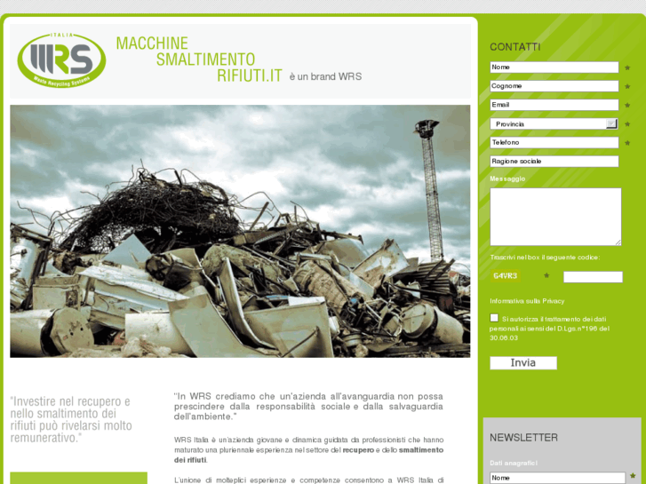 www.macchinesmaltimentorifiuti.it