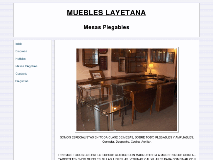 www.muebleslayetana.es