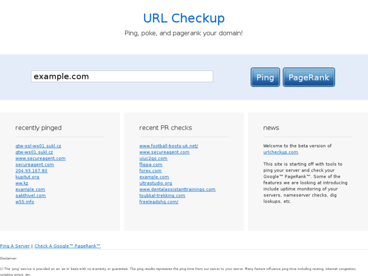 www.urlcheckup.com