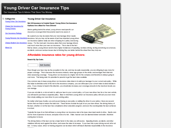 www.youngdrivercarinsurancetips.com