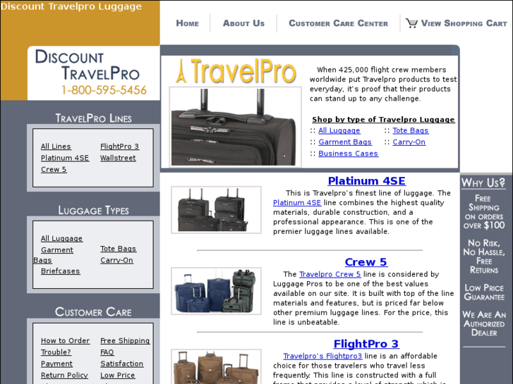 www.discounttravelproluggage.com