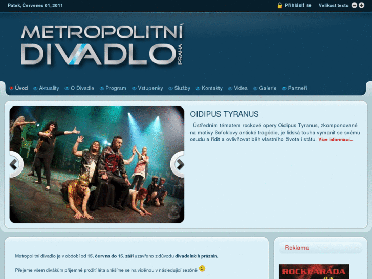 www.divadlomilenium.cz