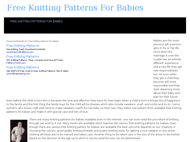 www.freeknittingpatternsforbabies.com