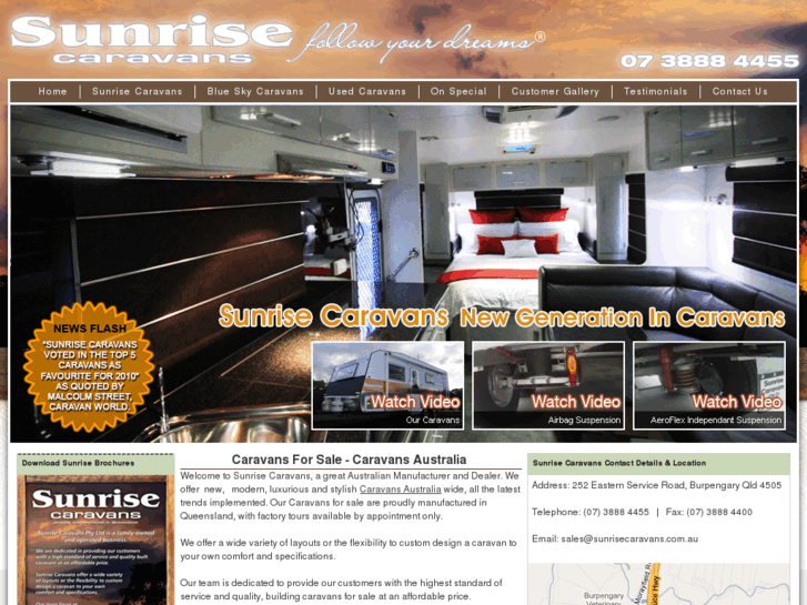 www.sunrisecaravans.com.au