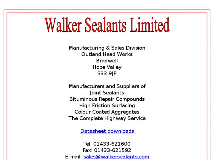 www.walkersealants.com