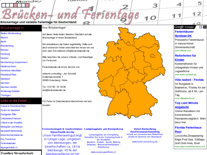 www.brueckentage-und-schulferientage.de