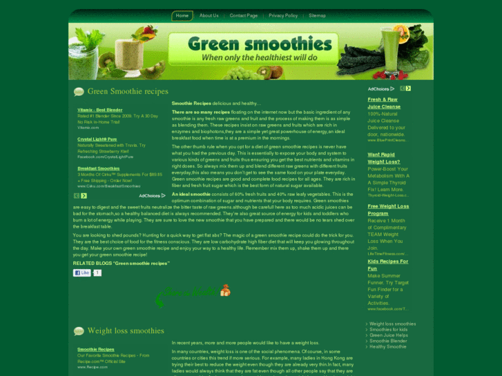 www.greensmoothierecipes.org