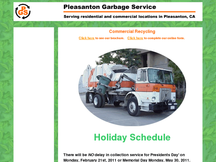 www.pleasantongarbageservice.com