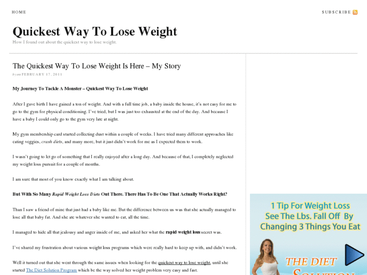 www.quickestwaytoloseweightinfo.org